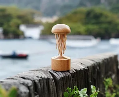 Handcrafted Mechanical Rotating Wooden Jellyfish-blog-1