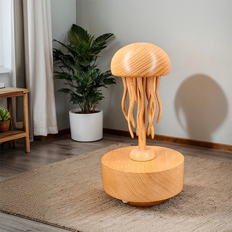 Mechanical Rotating Wooden Jellyfish with 32 melodies,Handcrafted-demo-2